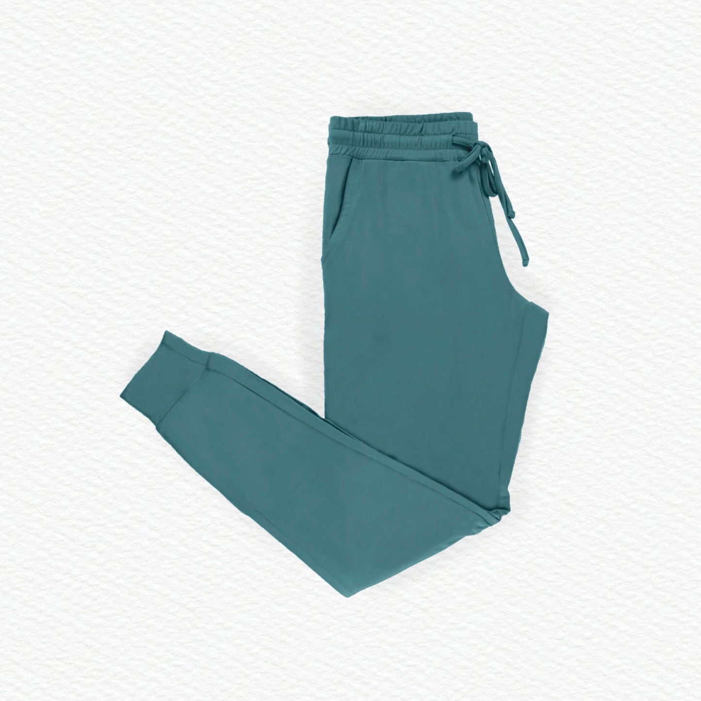 Teal French Terry Bamboo Mama Jogger