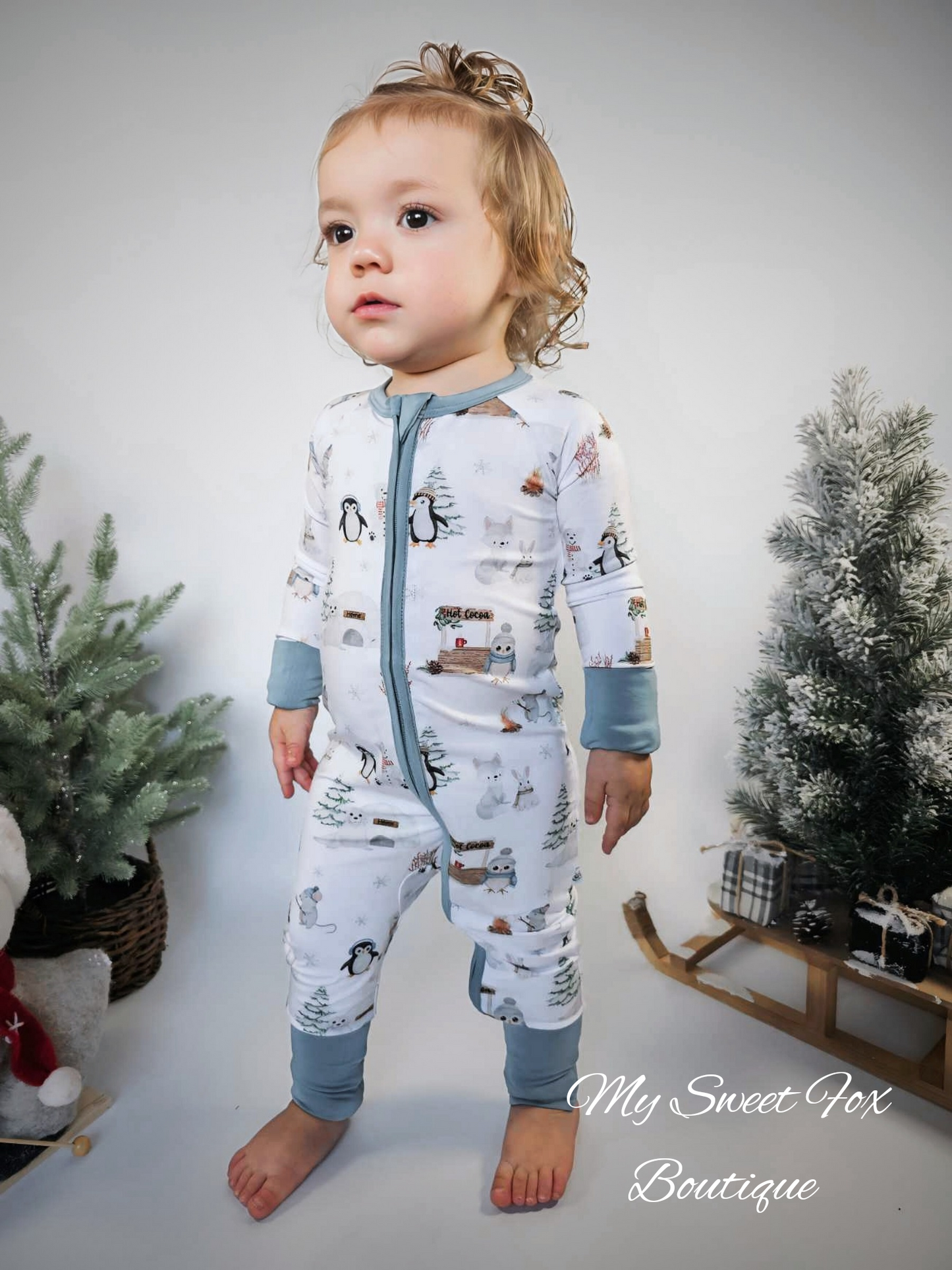 Arctic Joy: Convertible Romper