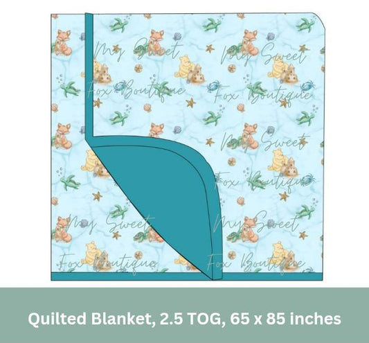 Sandcastle Dreams Quilted Blanket- Adult