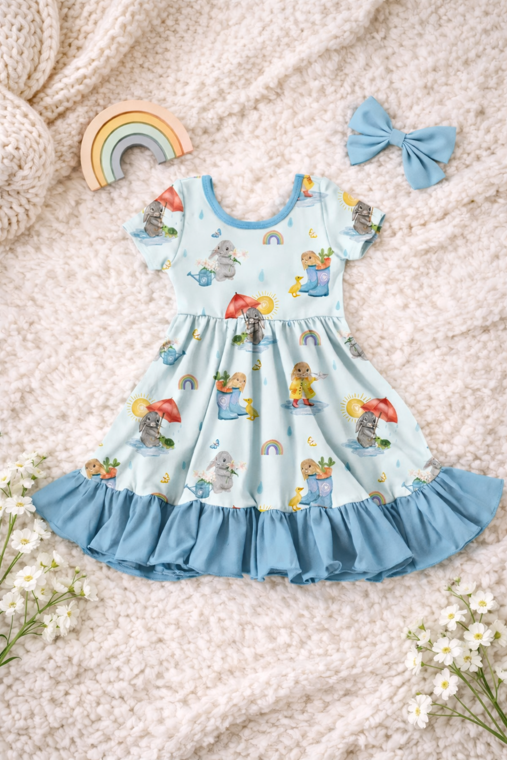 Showered in Hope Bamboo Twirl Dress