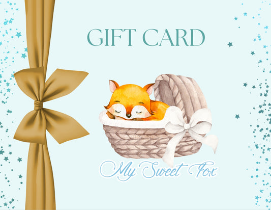 My Sweet Fox Gift Card