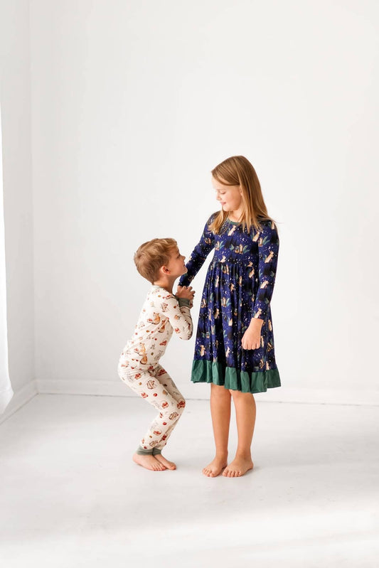 Enchanted Woodland Bamboo Twirl Dress for Girls