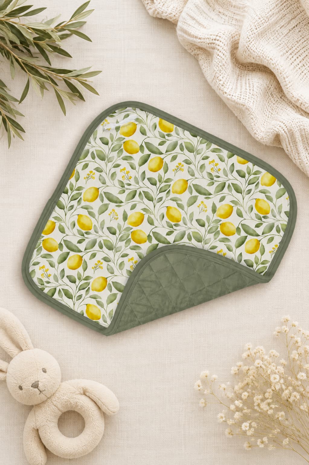 Lemon Bamboo Washcloth/Lovey
