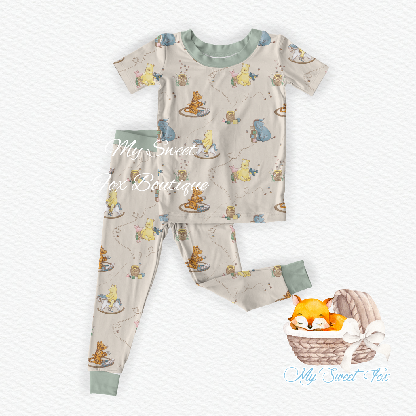 100 Acres of Love 2-Piece Jammie (Sage)