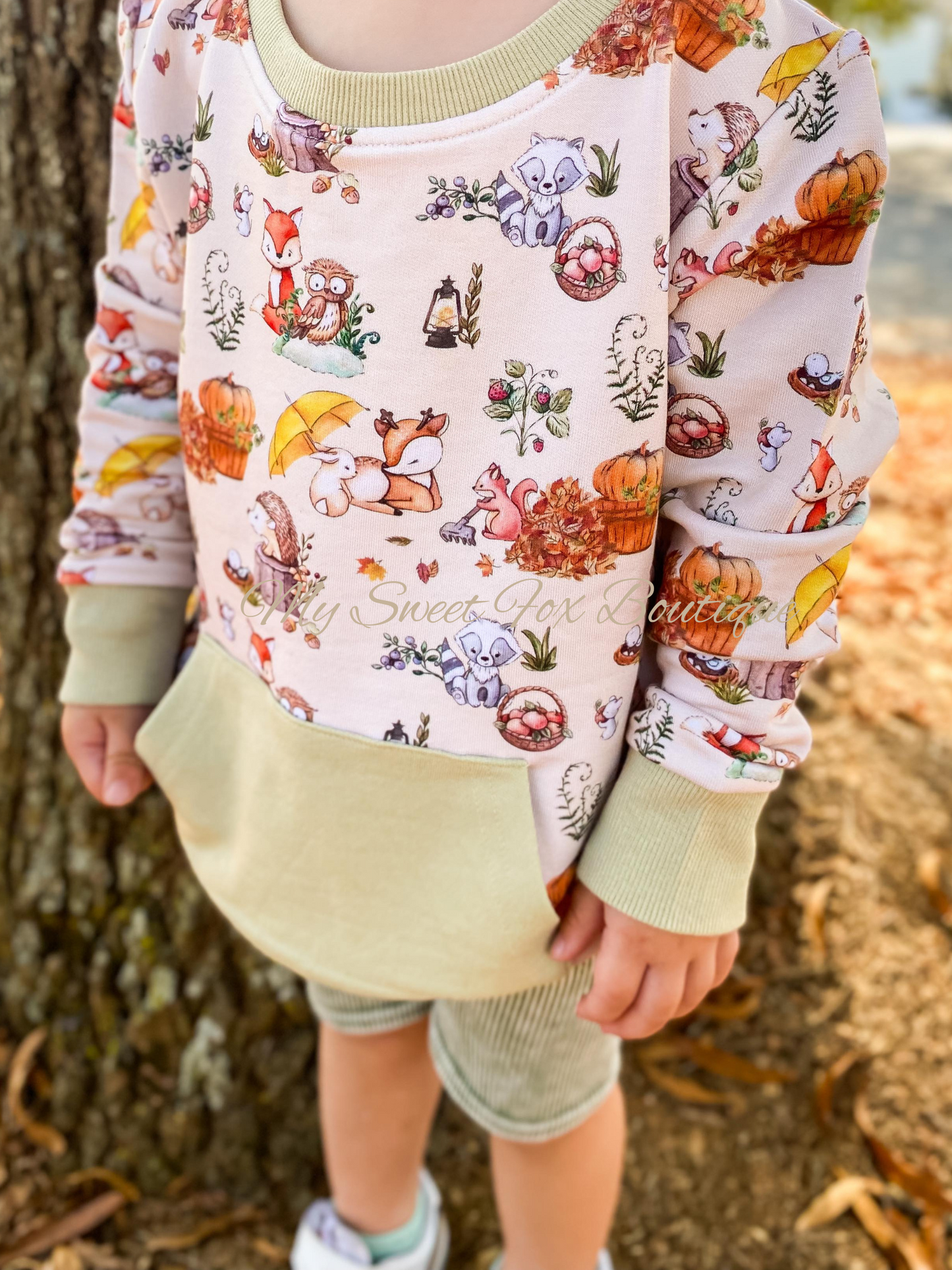 Woodland Haven Crew Sweatshirt (5/6, 7/8 LEFT)