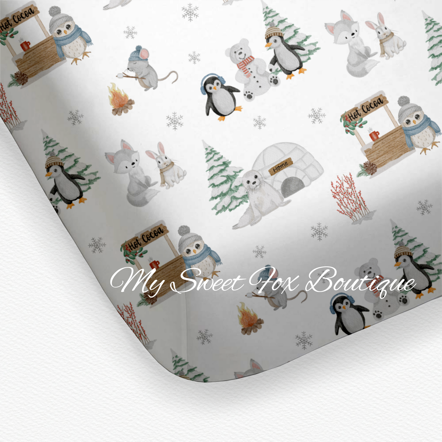 Arctic Joy: Crib Sheets