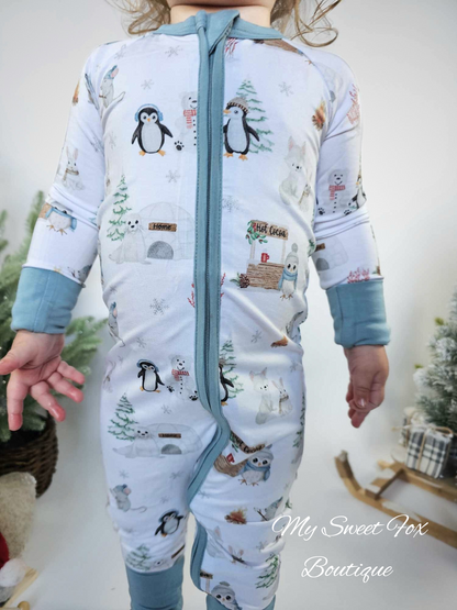 Arctic Joy: Convertible Romper